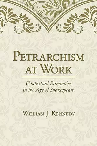 Petrarchism at Work cover