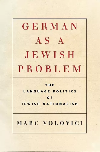 German as a Jewish Problem cover