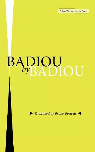 Badiou by Badiou cover