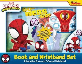 Disney Junior Marvel Spidey and His Amazing Friends: Go-Webs-Go! Book and 5-Sound Wristband Set cover