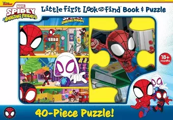 Disney Junior Marvel Spidey and His Amazing Friends: Little First Look and Find Book & Puzzle cover