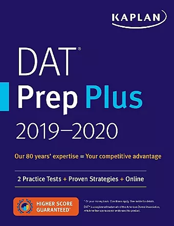 DAT Prep Plus 2019-2020 cover