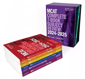 MCAT Complete 7-Book Subject Review 2024-2025, Set Includes Books, Online Prep, 3 Practice Tests cover