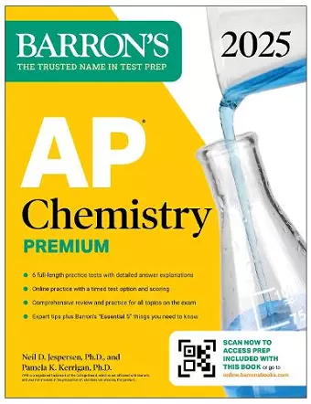 AP Chemistry Premium, 2025: Prep Book with 6 Practice Tests + Comprehensive Review + Online Practice cover