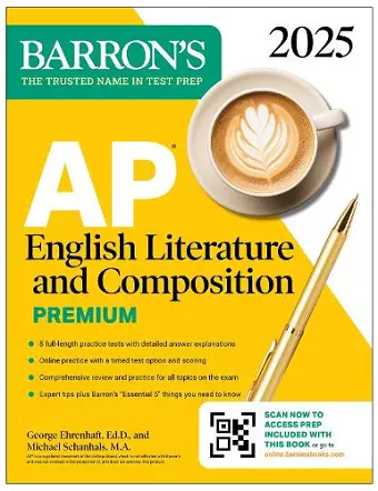 AP English Literature and Composition Premium, 2025: Prep Book with 8 Practice Tests + Comprehensive Review + Online Practice cover