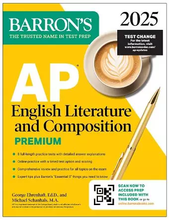 AP English Literature and Composition Premium, 2025: Prep Book with 8 Practice Tests + Comprehensive Review + Online Practice cover