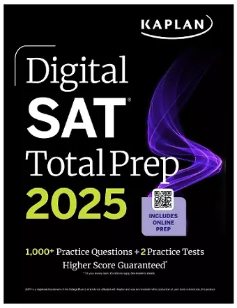 Digital SAT Total Prep 2025 with 2 Full Length Practice Tests, 1,000+ Practice Questions, and End of Chapter Quizzes cover