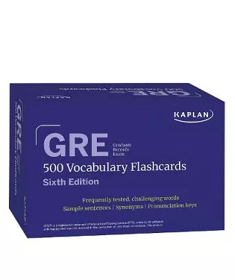 GRE Vocabulary Flashcards, Sixth Edition + Online Access to Review Your Cards, a Practice Test, and Video Tutorials cover