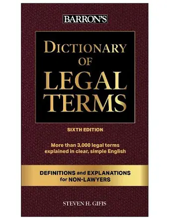 Dictionary of Legal Terms: Definitions and Explanations for Non-Lawyers cover