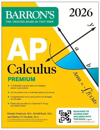 AP Calculus Premium, 2026: Prep Book with 12 Practice Tests + Comprehensive Review + Online Practice cover