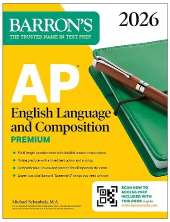 AP English Language and Composition Premium, 2026: Prep Book with 8 Practice Tests + Online Practice cover