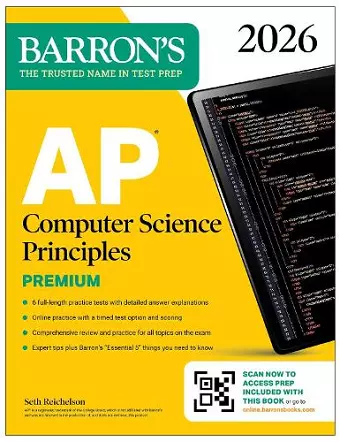 AP Computer Science Principles Premium, 2026: Prep Book with 6 Practice Tests + Comprehensive Review + Online Practice cover