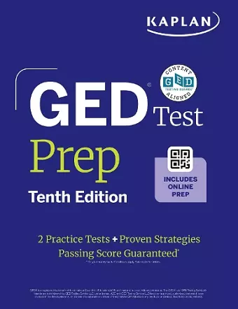 GED Test Prep, Tenth Edition (2026): Includes a Diagnostic Pretest, 2 Full Length Practice Tests, 1000+ Practice Questions, and 40+ Online Videos cover