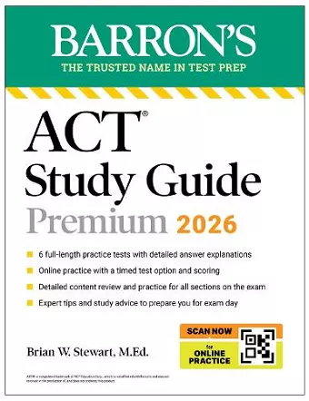 ACT Study Guide Premium, 2026: 6 Practice Tests + Comprehensive Review + Online Practice for the New Enhanced ACT cover