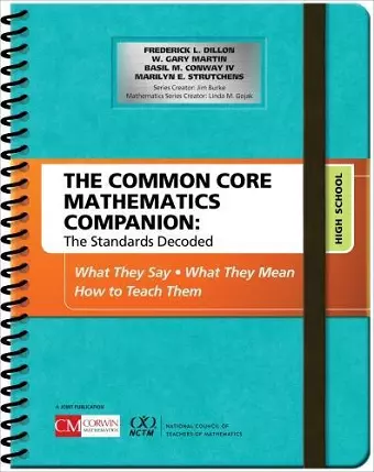 The Common Core Mathematics Companion: The Standards Decoded, High School cover