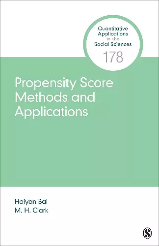 Propensity Score Methods and Applications cover