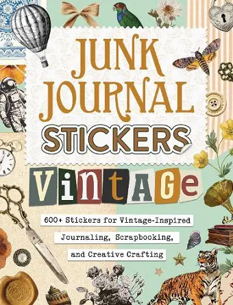Junk Journal Stickers: Vintage cover
