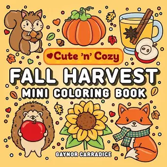 Fall Harvest Mini Coloring Book cover