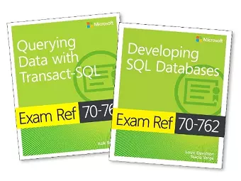 MCSA SQL Server 2016 Database Development Exam Ref 2-pack cover