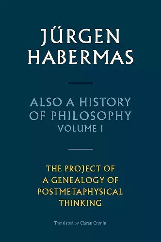 Also a History of Philosophy, Volume 1 cover