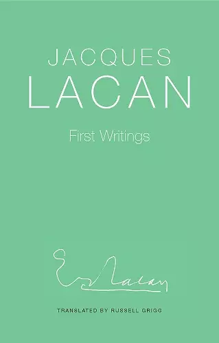 First Writings cover