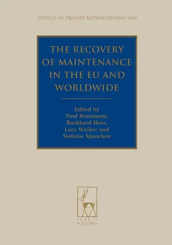 The Recovery of Maintenance in the EU and Worldwide cover