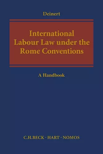 International Labour Law under the Rome Conventions cover