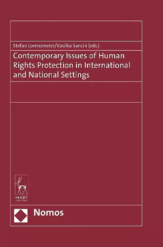 Contemporary Issues of Human Rights Protection in International and National Settings cover