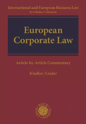 European Corporate Law cover