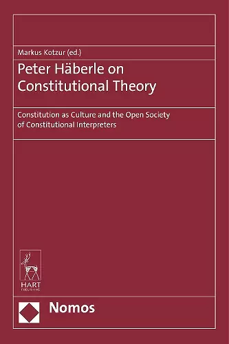 Peter Häberle on Constitutional Theory cover