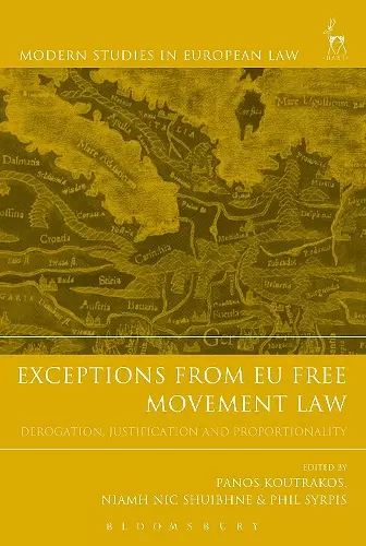 Exceptions from EU Free Movement Law cover