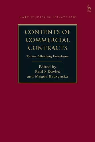 Contents of Commercial Contracts cover