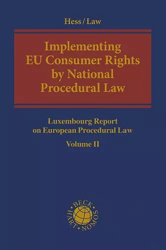 Implementing  EU Consumer Rights by National Procedural Law cover