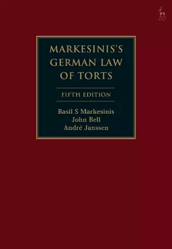 Markesinis's German Law of Torts cover