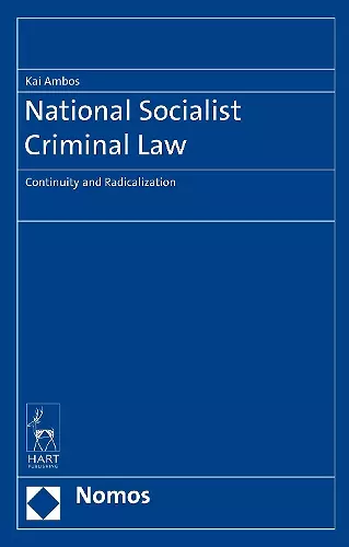 Nationalist Socialist Criminal Law cover