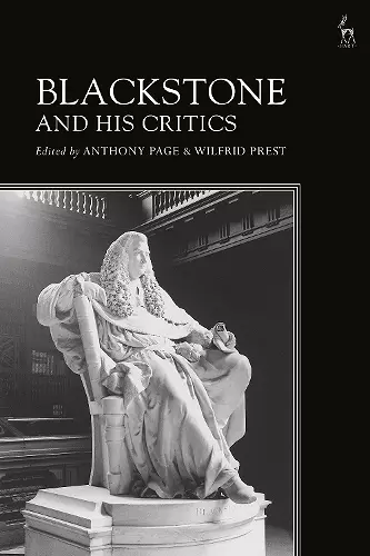 Blackstone and His Critics cover