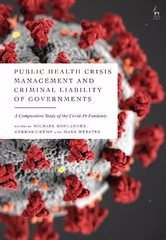 Public Health Crisis Management and Criminal Liability of Governments cover