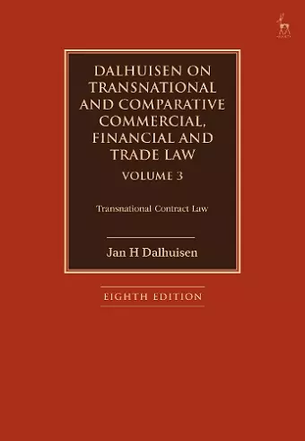 Dalhuisen on Transnational and Comparative Commercial, Financial and Trade Law Volume 3 cover