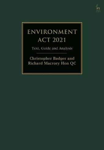 Environment Act 2021 cover