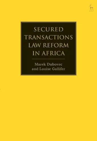 Secured Transactions Law Reform in Africa cover