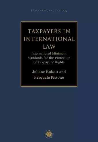 Taxpayers in International Law cover