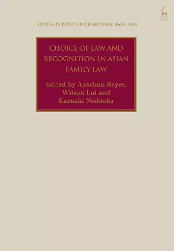 Choice of Law and Recognition in Asian Family Law cover