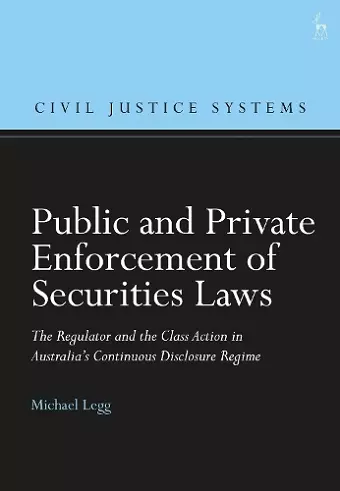 Public and Private Enforcement of Securities Laws cover