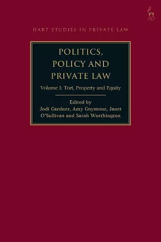 Politics, Policy and Private Law cover