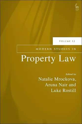 Modern Studies in Property Law, Volume 12 cover