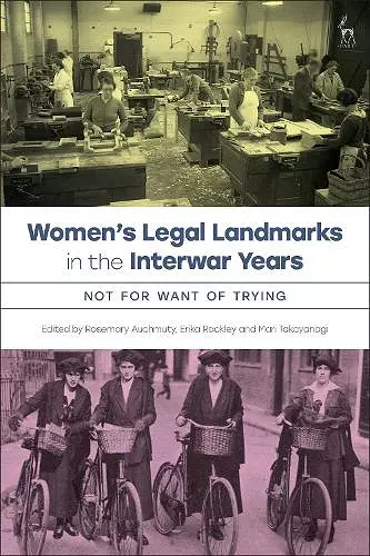 Women’s Legal Landmarks in the Interwar Years cover
