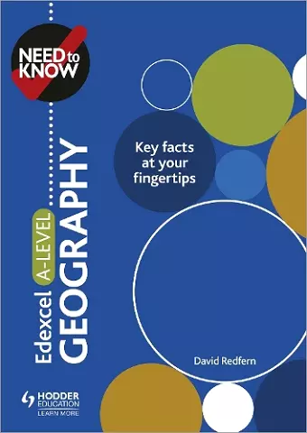 Need to Know: Edexcel A-level Geography cover