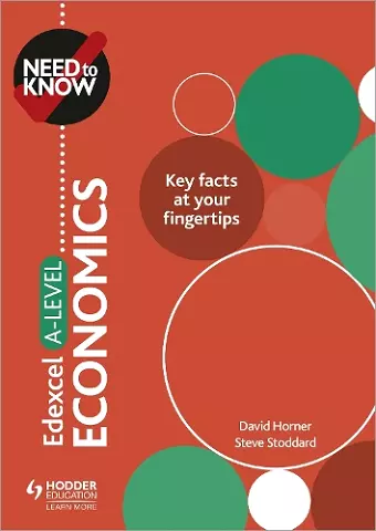 Need to Know: Edexcel A-level Economics cover