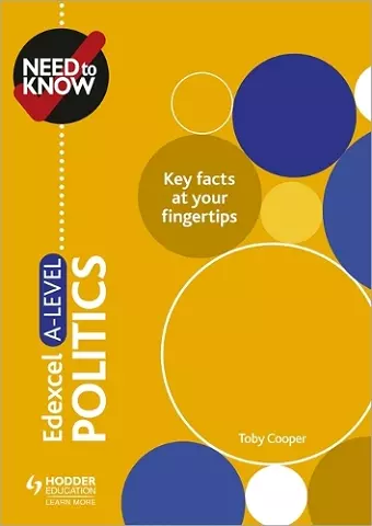 Need to Know: Edexcel A-level Politics cover