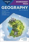 Progress in Geography: Key Stage 3 Worksheet Pack cover